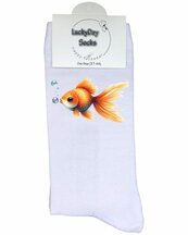 Goudvis sokken