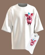 Tshirt met sokken verjaardag cadeau