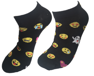 Smiley's sneaker sokken