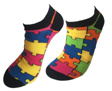Puzzel sneaker sokken