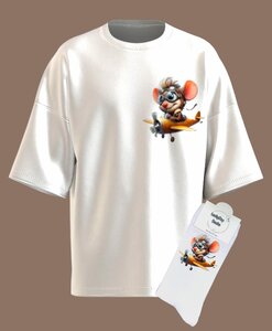 Muis sokken en T-shirt set