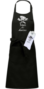 Luxe cadeau schort met sokken