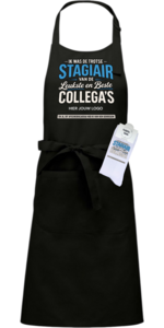 Custom Luxe cadeau schort met sokken