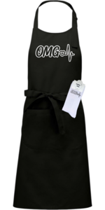 Luxe cadeau schort met sokken