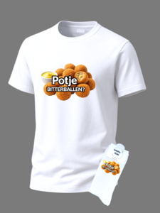  Tekst t-shirt met sokken set