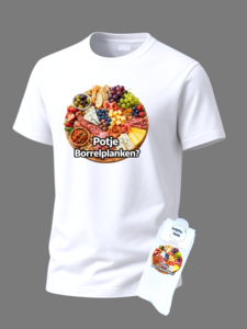  Tekst t-shirt met sokken set