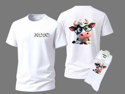 Koe t-shirt en sokken set
