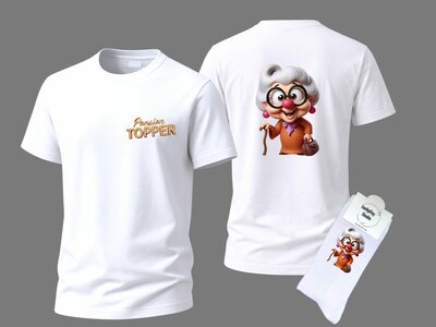 T-shirt Pensioen topper Vrouw SET