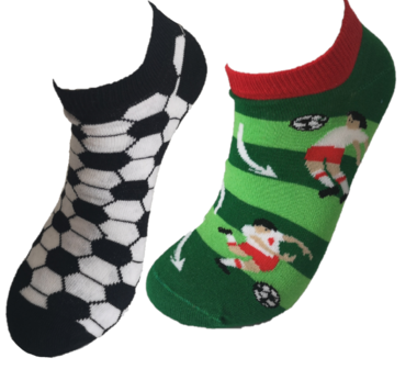 Voetbal mismatch sneaker sokken