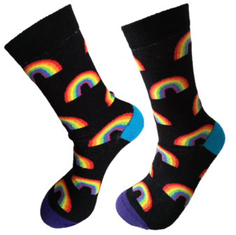 Regenboog sokken