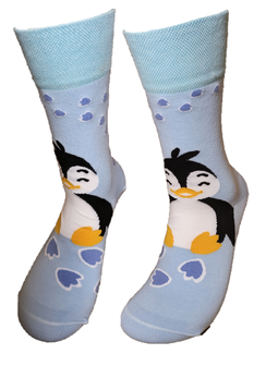 Pingu&iuml;n stapjes sokken