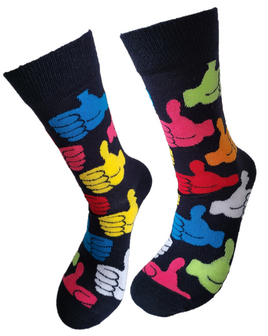 duim - grappige sokken - leuke sokken - luckyday Socks