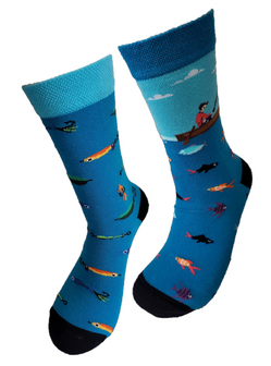 Visser met aas MM sokken