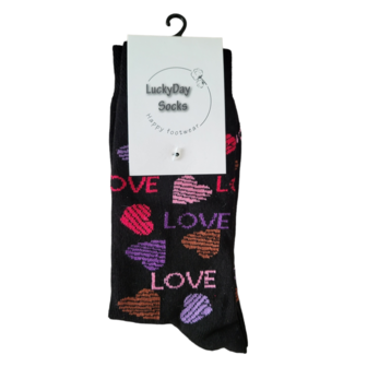 Love hartjes sokken