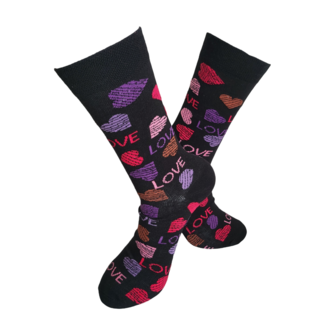Love hartjes sokken