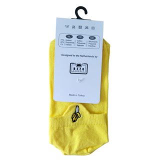 Borduur banaan sneaker sokken