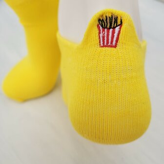 Borduur popcorn sneaker sokken