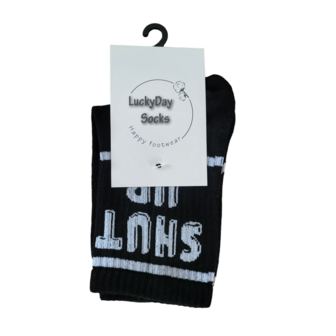 Tennis sport sokken met tekst