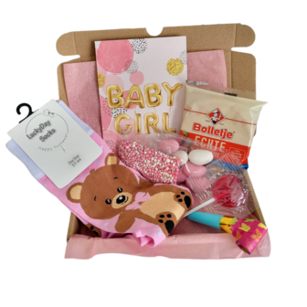 Geboorte meisje cadeau brievenbus box