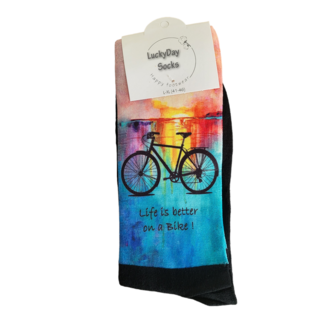 Computer Life is better on a bike sokken