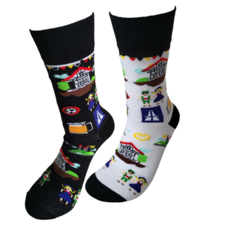 Oktoberfest mismatch sokken