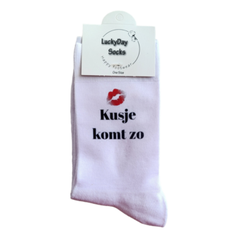 Print Kusje komt zo sokken