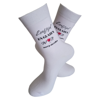 Print Leeftijd en wijn moet je niet tellen sokken