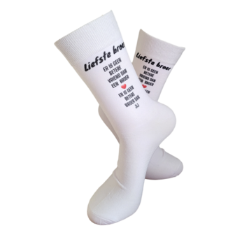 Print Liefste Broer er is geen betere vriend dan een broer sokken