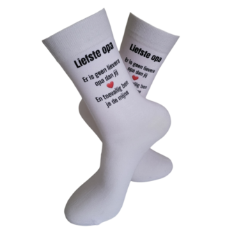 Print Liefste Opa er is er maar 1 de liefste sokken