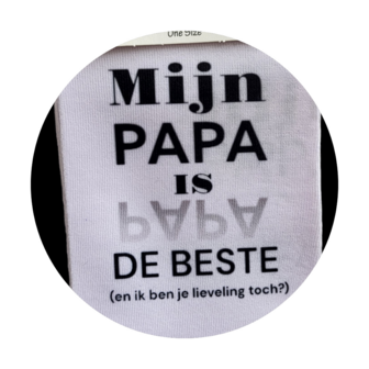 Print Mijn papa is de beste (en ik ben je lieveling toch?) sokken