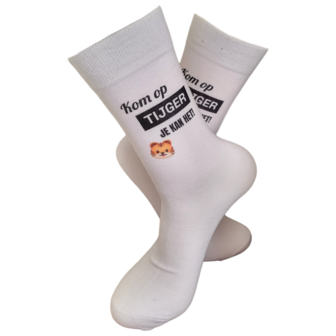 Print Kom op tijger je kan het sokken