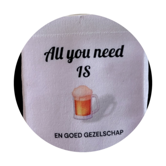 Print All you need is bier sokken