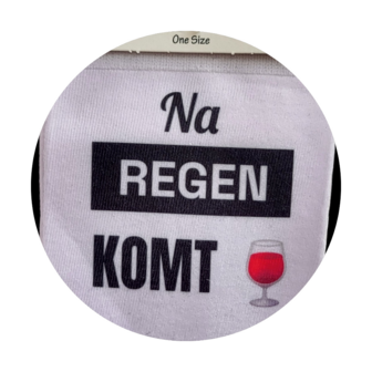 Print Na regen komt wijn sokken