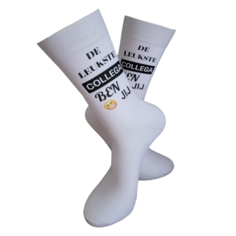 Print De leukste collega ben jij sokken