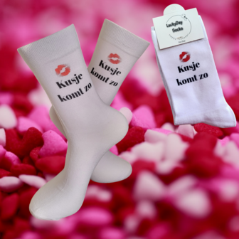 Print Kusje komt zo sokken