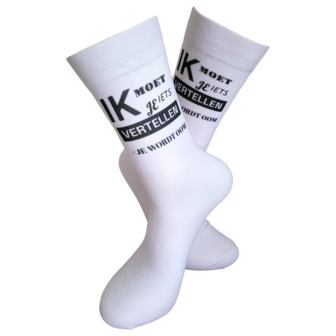 Print Ik moet je wat vertellen je wordt oom sokken