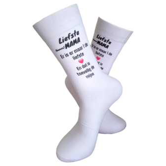 Print liefste bonus mama er is er maar 1 de liefste sokken