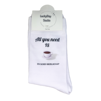 Print All you need is taart sokken