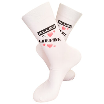 Print Alles is liefde sokken