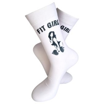 Print Fit girl sokken