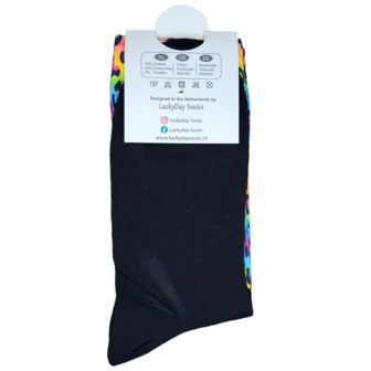 Computerprint Tekening stelletje panter sokken