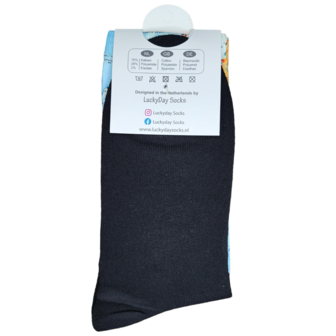 Computerprint Wereldkaart sokken