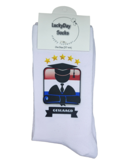 Print Geslaagd vlag sokken