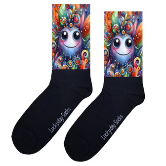 Monstertje aquarel sokken