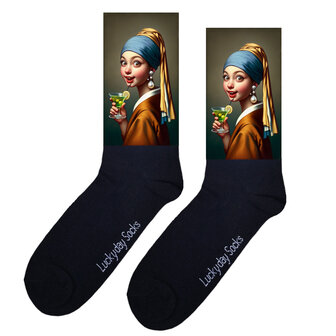 Meisje met de parel sokken