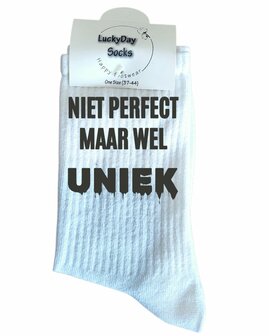 Sport sokken met tekst