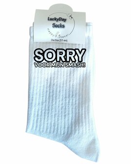 Sport sokken met tekst