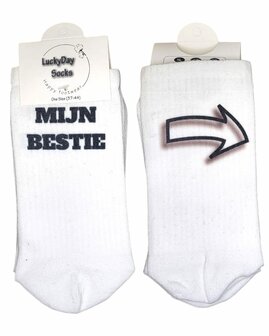 Mijn bestie tshirt sokken