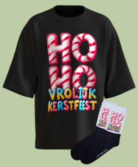 Kerst T-shirt set met sokken