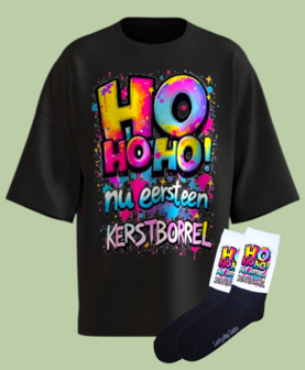 Kerst T-shirt set met sokken